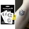 INKARTLINK Semi Permanent Tattoos, 3 Sheets of Small Temporary Tattoos, Adult Art Designs, Party Favors, Waterproof, Realistic, No Adhesive, No Reflective, Lasts 1-2 Weeks (Smiley Face)