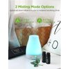 InnoGear Essential Oil Diffuser with Oils, 100ml Aromatherapy Diffuser with 6 Essential Oils Set, Aroma Cool Mist Humidifier Gift Set, White