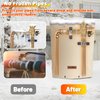 Homiton Backflow Preventer Insulation Cover (5°F) 5 Layer 14" W x 19" H Sprinkler Valve Cover Insulated Well Pump Cover Backflow Covers for Winter Freeze Protection (Beige, 14''W x 19''H)