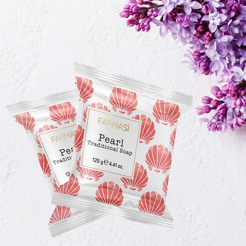 FARMASi Traditional Soap, Face and Body Cleansing and Hydrating Soap Bar, for Man and Women, Keeps Skin Clean, Smooth, & Moisturized, 4.41 oz / 125 gr (Pearl Traditional)
