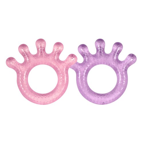 green sprouts Cooling Teether (2 Pack), Pink Set, 3 Months+