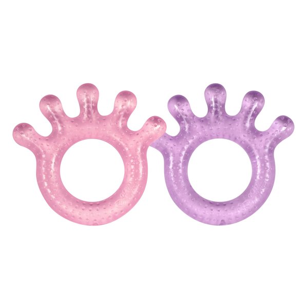 green sprouts Cooling Teether (2 Pack), Pink Set, 3 Months+