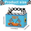 24 Pieces Race Car Party Gift Boxes Racing Party Favor Goodies Candy Treat Bags for Boys Kids Let's Go Racing Party Supplies Two Fast Car Themed Birthday Party Decorations Supplies 6 x 3 x 3.5 Inches