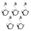 GoodQbuy Two Way Radio G Shape Clip-Ear Headset Earpiece with PTT is Compatible with Motorola MH230R MS350R MT350R (Pack of 5)