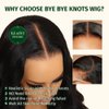 KLAIYI Yaki Straight Bob Wigs Human Hair Bye Bye Knots Glueless Wig Pre Cut 7x5 Lace Front Wigs for Women Pre Bleached Pre Plucked Put On and Go Wig Easy to Wear Short Kinky Wigs with Baby Hair 12Inch