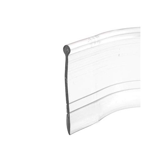 CRL Clear Round Top "Bulb" Type Shower Door Bottom Seal and Sweep - 36 in Long