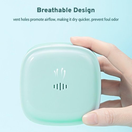 Slim Retainer Case for Travel, Compact Aligner Holder with Removal Tool & Chewie, Small Low-profile Night Guard Container (Orange)