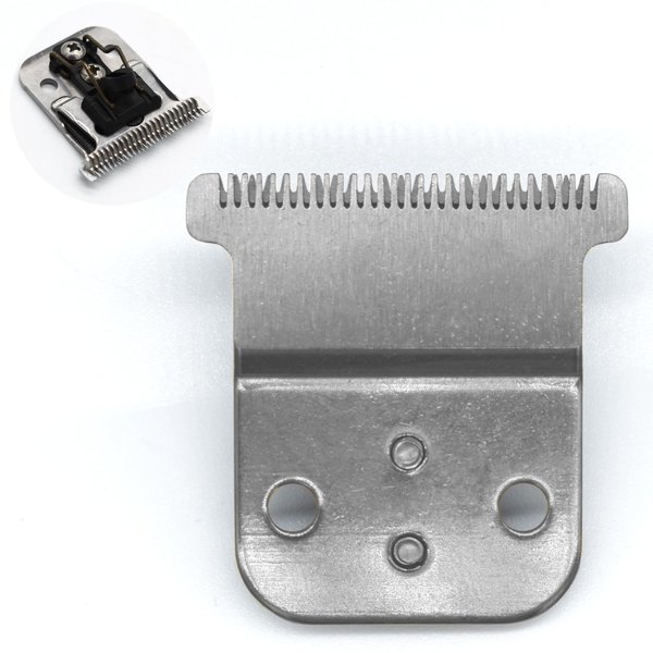 Professional Carbon Stainless Steel T-Shaped Replacement Blade Set #32105-D7#32655 D8#32400 Compatible with Andis D7/D8 Slimline Pro-Li Cord/Cordless Hair Trimmers (Silver)
