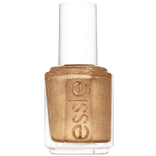 essie nail polish, summer 2020 collection, gold nail polish with ultra-fine glitter, mosaic on down, 0.46 Fl Oz