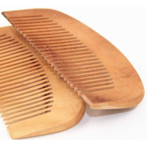 2 PCS Peach Wood Wooden Comb Anti-Static Comb Close Tooth Comb Wooden Comb for Women,Hair Combs