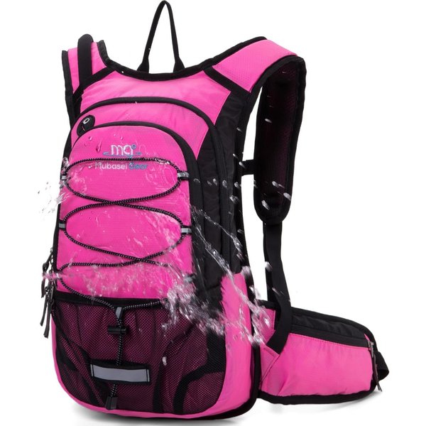 Insulated Hydration Backpack Pack with 2L BPA Free Bladder - Keeps Liquid Cool up to 5 Hours – for Running, Hiking, Cycling, Camping (Fushia)