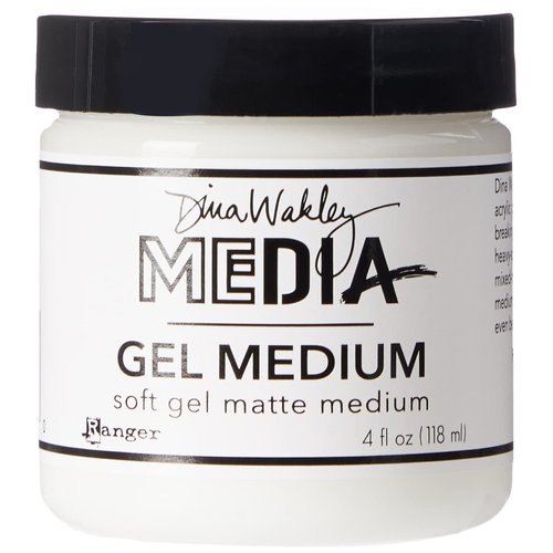 Ranger Dina Wakley Media Gel Medium 4oz Jar, Matte Finish