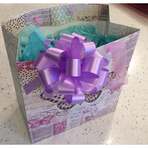 Lavender Satin Easter Pull Bows - 4" Wide, Set of 24, Silky Fabric Gift Bows, Gift Basket, Wreath, Christmas, Wedding, Gift Basket, Baby Shower, Party Favor Decor, Birthday