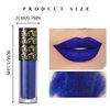 Kilshye Matte Liquid Lipstick Halloween Lipsticks Gothic Pigment Lip Gloss Velvet Lipglaze Costume Lips Cosmestis for Women and Girls Pack of 1 (Blue)