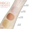 KYDA Highlighter Beauty Wand, Face Illuminator with Cushion Applicator, Natural Glossy Finish, Silky Smooth Cream, Face Highlighter Bronzer Makeup, Lightweight Blendable-Golden