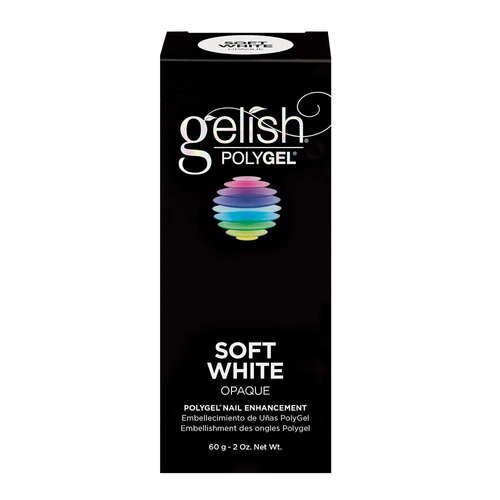Gelish PolyGel Brand Nail Enhancement, Acrylic Nails, Nail Tips For Acrylic Nails, Acrylic Nail Tips, Soft White, 2 oz