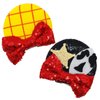 ZHENNAN Mouse Ear Clips for Women, Cute Woody Bow Hair Clips for Adult, Woody Cartoon Theme Birthday Party Favor