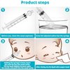 LONMATO Baby Nasal Aspirator, Sinus Rinse System Professional Baby Nasal Irrigator- Portable Infant Nose Cleaner Quick Rinse Device for Newborn Infants Kids Children- BPA Free More Convenient, 4 Packs