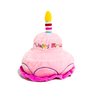Midlee 2 Layer Birthday Cake 7" Tall Dog Toy (Pink)
