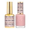 DND Gel DC Sheer Polish Set - 1 each of Gel Polish and Nail Polish, Milky Pink, 0.5 Fl Oz