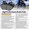 CTLLKG Brake Pads for 2000-2007 Harley Softail FLSTCI FLSTC Heritage Classic/i, FLSTF/FLSTFI Fat Boy, Softail Deluxe,Super Glide,Low Rider,Wide Glide,Night Train,Softail Standard,XLH883 Sportster