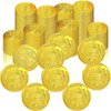 100 PCS Pirate Coins Plastic Pirate Treasure Hunt Coins Toys Party Favors Fake Gold Coins Toys Party Supplies Pirate Adventure Themed Party Favors (100PCS)