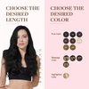 GOO GOO Clip in Hair Extensions Real Human Hair, 16inch 150g 9Pcs, 1 Jet black, Remy Human Hair Extensions Clip ins for Women, Natural Human Hair