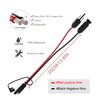 BERLAT Solar Panel Extension Cable,10AWG SAE PV Extension Cable to Solar Panels with 2 Pack SAE to SAE Polarity Reverse Adapters-30cm