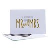 Roobee Set of 50 Wedding Note Cards (A Note From The Mr. and Mrs.) Gold and Silver (Mr. & Mrs.)