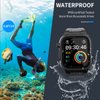 Labold Waterproof Case with Band for Apple Watch 45mm 44mm 42mm 41mm 40mm 38mm, IP68 Water Proof 100% Full Body Rugged Case with Screen Protector for iWatch Series 9 8 7 6 5 4 3 2 SE SE2, Black