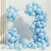 Pastel Blue Balloons Garland Kit 100 Pack 18/12 /10/5 Inch Party Balloons Different Sizes Baby Blue Balloon for Birthday Party Baby Shower Wedding Christmas Easter Party Decorations