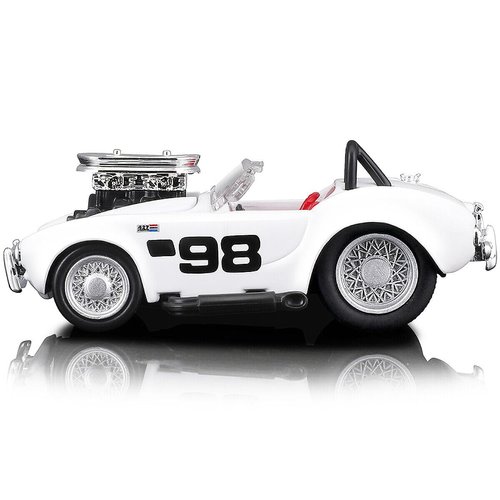 1964 Cobra #98 White with Red Interior 1/64 Diecast Model Car by Muscle Machines 15551wh