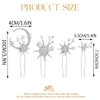 BARTOSI Silver Moon Star Hair Pins Rhinestone Bridal Hair Clips Pearl Bride Wedding Hair Accessories for Women and Girls (Pack of 4)
