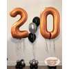 Number 15 Orange Balloons 40 Inch Giant Orange 15 Number Foil Helium Balloons for 15th Orange Birthday Party Supplies 51st Anniversary Events Decorations