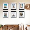 Wiscet 8x10 Picture Frame Set of 3, Display Pictures 5x7 with Mat or 8 x 10 Without Mat, Photo Frame for Wall Mounting or Tabletop Display, Black