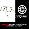 GUNNAR - Stark Industries Edition Premium Gaming and Computer Glasses - Blocks 35% Blue Light - Clear Tint