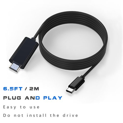 Mindorlen USB C to HDMI Cable 6ft 4K for Monitor, HDMI to USB c Adapter for MAC, USBC to HDMI Adapter Converter for MacBook air iPad pro, USB-C Type C to hdmi Cord for Chromebook TV