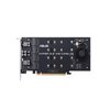 ASUS Hyper M.2 X16 PCIe 3.0 X4 Expansion Card V2 Supports 4 NVMe M.2 (2242/2260/2280/22110) Upto 128 Gbps for Intel VROC and AMD Ryzen Threadripper NVMe Raid