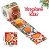 Haooryx 300pcs Christmas Make a Gingerbread House Scene Sticker Roll Make Your Own Christmas Gingerbread House Sticker Decals DIY Art Craft for Xmas Holiday Party Supply Water Bottle Envelopes Decor
