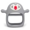 Yummy Baby Cute Penguin Teething Mitten for Babies, Easy to Hold, No-Drop Design, Silicone Baby Teether Toys, Relief from Teething Pain, Nipple Shaped Penguin Hands Comfort Gums (Gray)