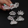 Chargances 8 PCS Mini Crystal Princess Headband Hair Comb Shiny Silver Rhinestone Headband with Comb Wedding Hair Dectoration for Little Girls Birthday Party