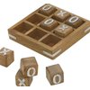 TOSQP27 Tic Tac Toe XO Blocks Game Brain Teaser Puzzle Wooden Handcrafted Family Board Games Unique Gifts for All Occasions