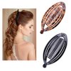 sanyangboli 2PCS Banana Hair Clips Fish Hair Clip Long Hair Clips Fish Grip Slide Clip Ponytail Hair Comb Barrettes Women Girls Retro Plastic Fishtail Clip Comb Grips for Thick Thin Hair