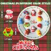 UUSYCUN 24PCS Christmas Mochi Squishy Toys for Party Favors, Xmas Squishies Bulk for Stocking Stuffer, Santa Squeeze Toys for Kids, Gifts, Presents, Advent Calendar, Classroom Prizes, Goodie Bags