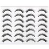 Pooplunch False Eyelashes Wispy Cat Eye Look Natural Clear Band Fluffy Short Accent Lashes Faux Mink Lashes Fake Eyelashes 14 Pairs Pack