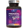 Women's Prenatal Multivitamin with Folic Acid & DHA, Prenatal Vitamins w/ Folate, Omega 3, Vitamins D3, B6, B12 & Iron, Pregnancy Support Prenatal DHA Supplement, Non-GMO Gluten Free - 120 Softgels