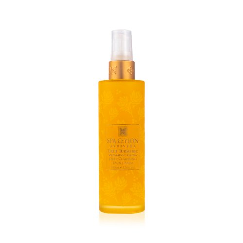 SPA CEYLON True Turmeric Vitamin C Glow Deep Cleansing Facial Balm | for Normal To Dry Skin | Ayurveda | for Blemished | Pigmented | And Uneven Skin