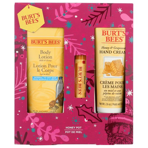 BURTS BEES Honey Pot Holiday Gift Kit, 1 EA