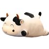 WUYU Cow Plush Pillow, Adorable Stuffed Animal Plush Toy, Soft Cow Hugging Pillow for Kids Boys Girls (Squinting,13.7in)