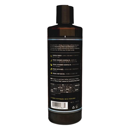 Barrel and Oak - Cleansing Charcoal Shampoo, Clarifying Shampoo, Hair Care for Men, Deep Cleans & Purifies, Hydrates & Soothes Dry Scalp, Essential Oil-Based Scent, Vegan (Mint & Eucalyptus, 16 oz)